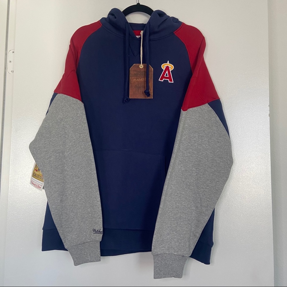 NEW Mitchell & Ness LA Angels Trading Block Hoodie - Picture 2 of 5